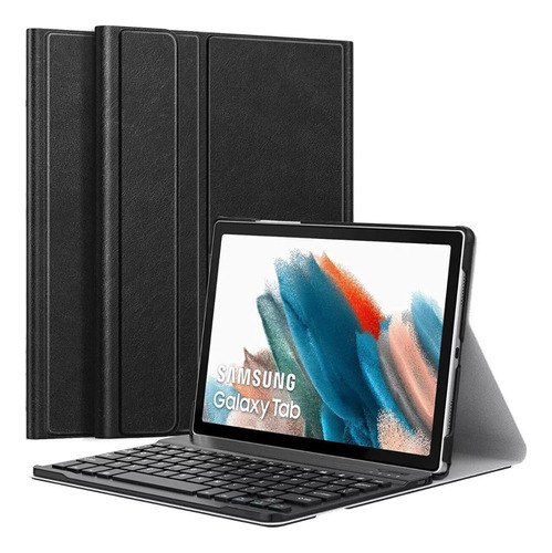 Funda Con Teclado Inalámbrico Para Galaxy Tab A9 Plus Negro