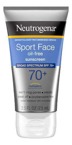 Protector Solar Sport Face Oil-free Sunscreen 70+ Neutrogena