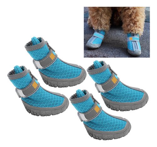 Botas Antideslizantes Ligeras Y Transpirables Para Perros Pe