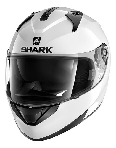 Capacete para moto  integral Shark  Ridill  white azur blank tamanho P 