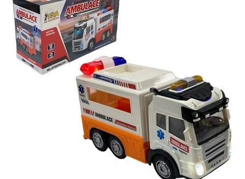Camión Ambulancia Con Luces, Sonidos Juguete Para Niños. 