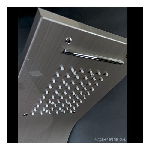 Columna De Ducha Inoxidable Led Gris Fratelli