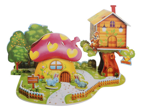Rompecabezas 3d Casa Castillo 2 Piezas