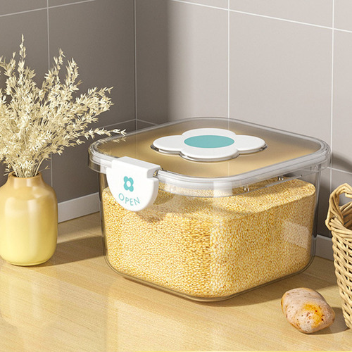 Caja De Almacenamiento De Arroz Hermética Transparente