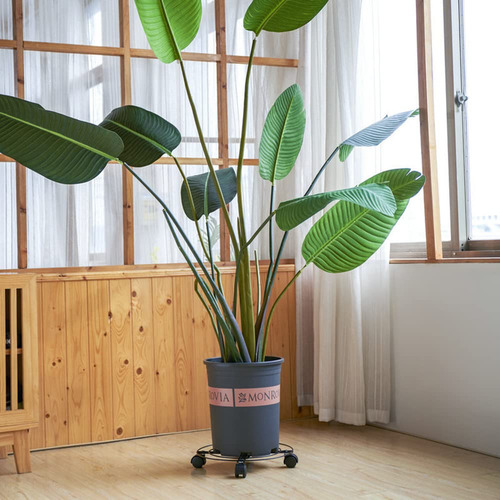 Soporte De Maceta De Plantas Con Ruedas, 2 Piezas Carrito
