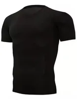 Comprar Camiseta Deportiva Compresion Hombres Manga Corta Licra Gym