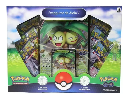 Jogo de Cartas Pokemon Go Box Exeggutor de Alola V Copag