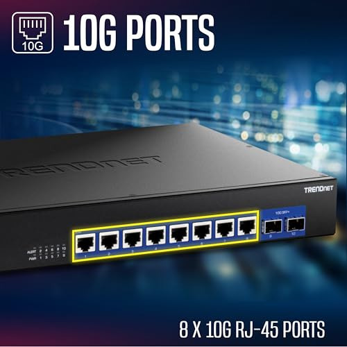Switch No Administrado Trendnet De 10 Puertos 10g,
