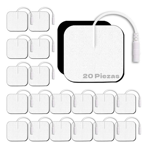 Electrodos Fisioterapia 5x5 Cm Tens-ems-if-russ Blanco