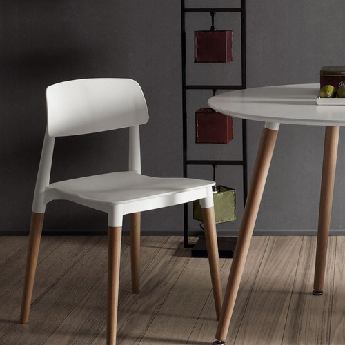 Silla De Comedor Milan Novara Diseño Nordico Moderno Madera