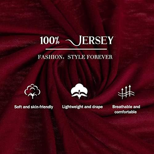 Hophor Jersey Hijab Bufandas Para Mujer, Musulmana Head Wrap