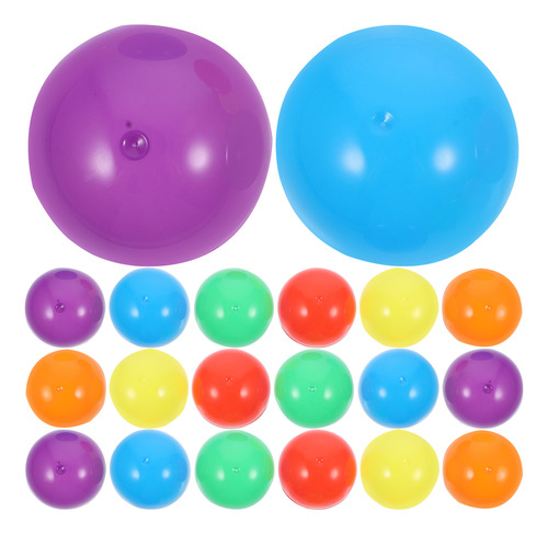 50 Bolas Rellenables De Plástico Coloridas Para Almacenamien