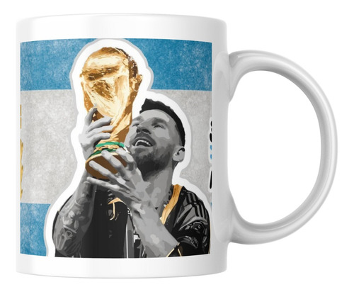Mug Pocillo Mágico Personalizado Lionel Messi Copa Mundo 