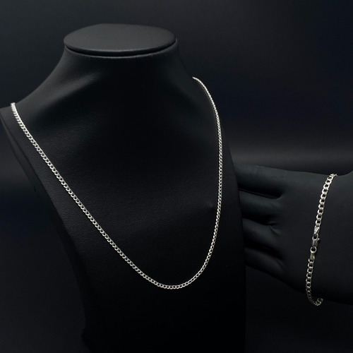 Prata 925 De Lei Corrente + Pulseira Italiana Legítima Luxo