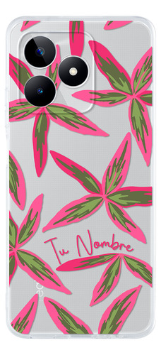 Funda Para Realme Hojas Flores Para Mujer Tu Nombre