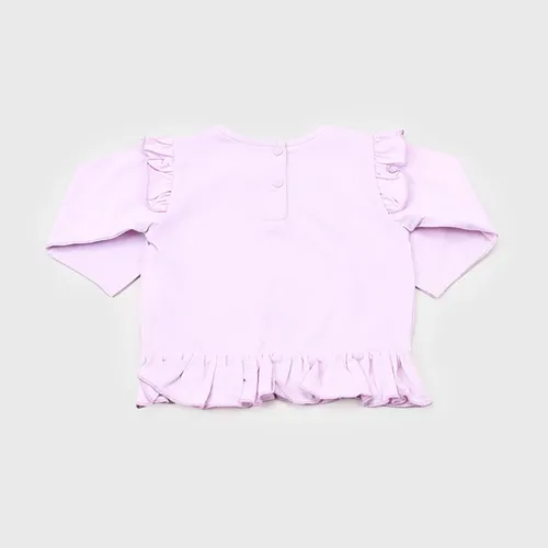 Polera Bebe M/l Focal Vuelitos Lila Corona
