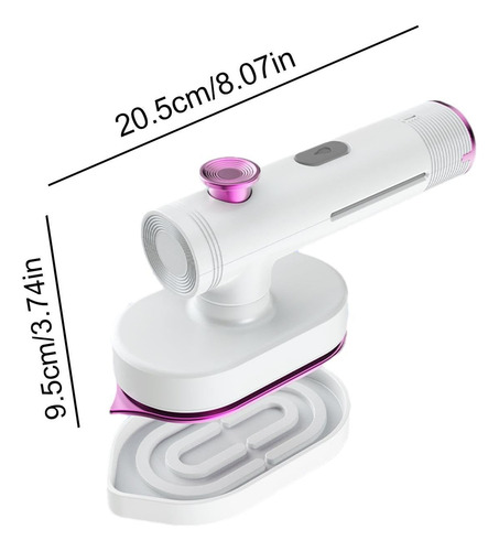 Mini Plancha De Vapor De 25w Con Capacidad De Tanque De 60ml