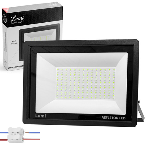 Refletor Super Led 400w Cor Da Luz Verde Holofote Bivolt Ip67 Rfe:6622 Flex Lumi