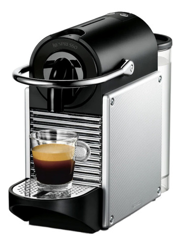Cafetera Nespresso Pixie Clips C60 automática aluminio para cápsulas monodosis 220V