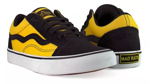 Mad Rats Old School Preto com Amarelo