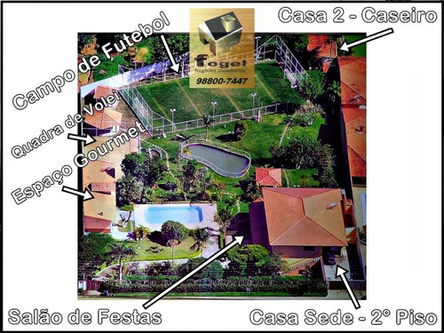Imagem 2 de 19 de Recanto Dos Lagos / Jf - Ampla Casa Sede - Amplo Terreno - Muito Lazer - Residência De Caseiro - Excelente Infraestrutura - Cs1905v2