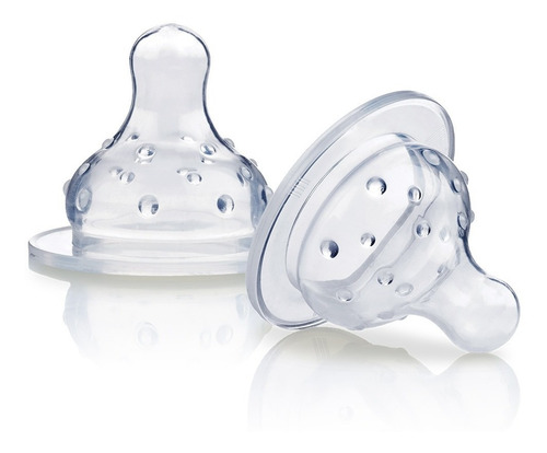 2-pack Mamilas Nûby Flujo Libre - Cuello Estándar