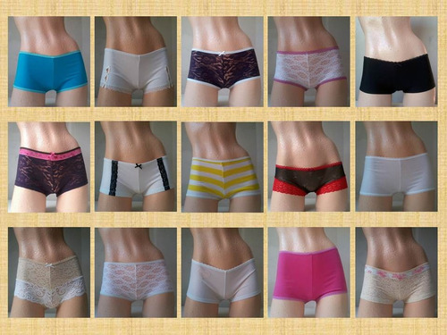 Set 4 Bóxer Dama Licra Diferentes Modelos Peanu Tallas S M L