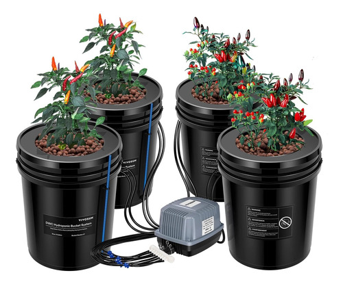Sistema De Cultivo Hidroponia Kit Goteo Con Bomba Mangueras