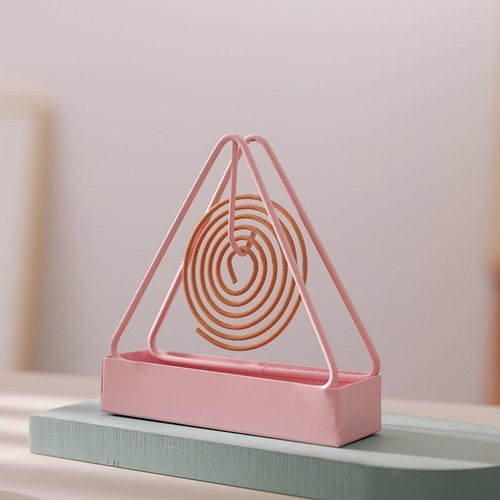 Incensario Triangular Con Soporte Para Incienso Repelente De