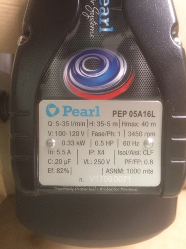 Bomba 0,5 Hp &presscontrol, Dsp3, Pearl.combo Silenciosa