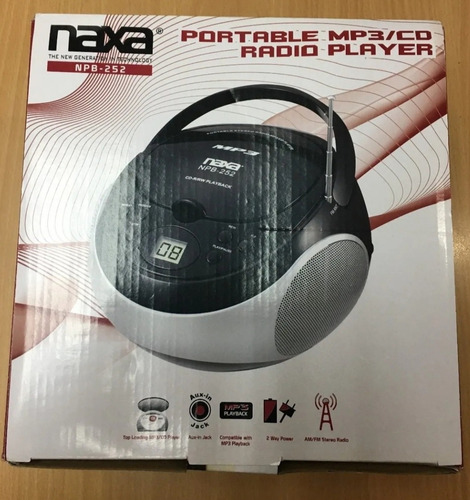Imagen 7 de 7 de Reproductor Naxa Mp3/cd Portatil Con Radio Am/fm Stereo