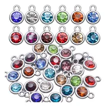 Comprar Dijes De Cristal, 48 Dijes De Piedra Natal, Colgantes D...