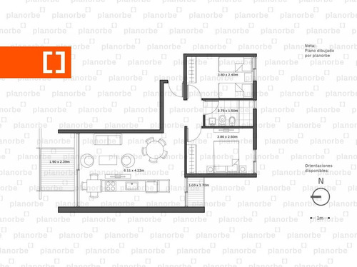 Venta De Apartamento Obra Construcción 2 Dormitorios En Centro, 01 Del Centro Unidad 401
