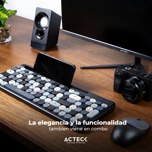 Combo Inalámbrico 2 En 1 Mk470 Teclado + Mouse Delgado Negro Negro Negro