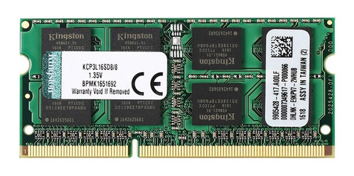 Imagen 6 de 6 de Memoria Ram Kingston 8gb Ddr3l So-dimm 1600mhz 1.35v /v /v