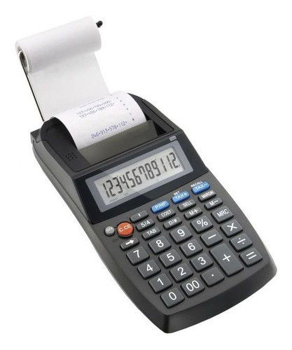 Calculadora Elgin Compacta Com Bobina 12 Dígitos Ma-5111 Cor Preto