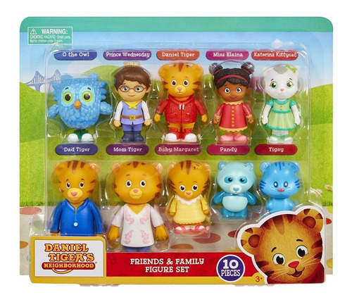 Set 10 Figuras Daniel El Tigre Familia Y Amigos 2018