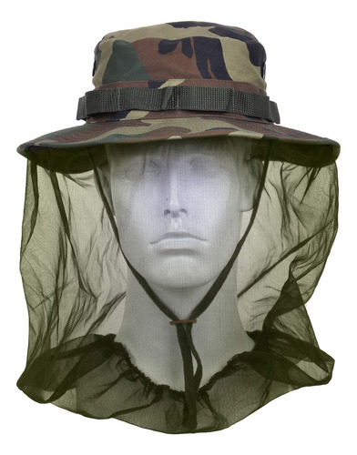 Rothco - Sombrero Boonie Con Mosquitera, Verde, Talla 7.75