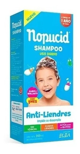 Imagen 1 de 5 de Nopucid Shampoo Uso Diario Piojicida Magistral Lacroze