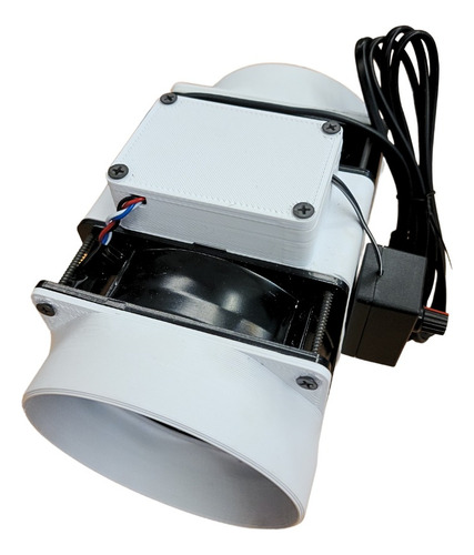 Exaustor Dualfan Turbo Axial 125mm 250m3/h Indoor Grow Coifa Branco