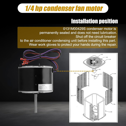 0131m00429s Motor De Repuesto Goodman 0131m00847s, Compatibl