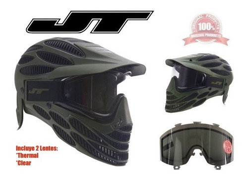 Jt Flex 8 Clear Thermal Y Smoke Careta Gotcha Airsoft Xt