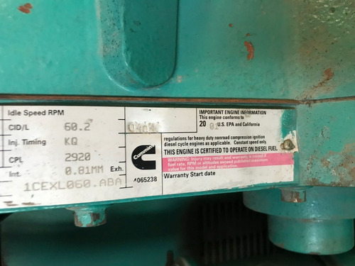 Generador Planta De Luz Onan Cummins 2000kw 2500kva