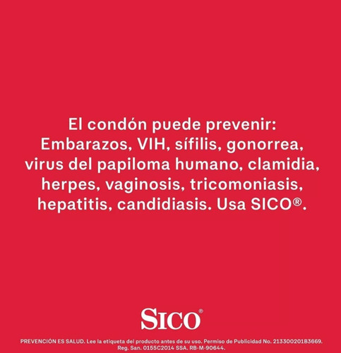 200 Pz Condones Sico Sensitive Blister Pack Preservativo