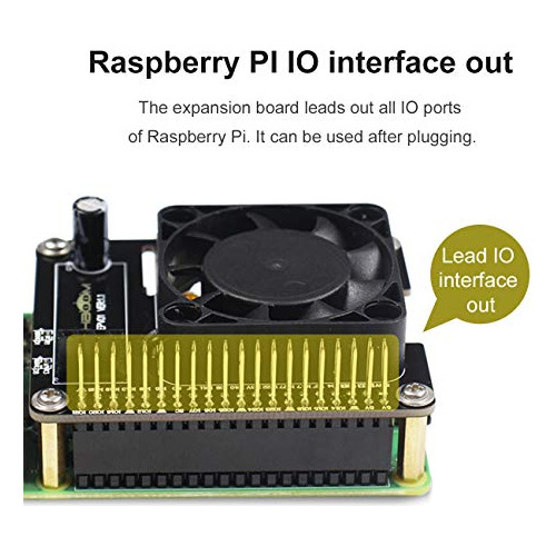 Ventilador De Refrigeración Silencioso Yahboom Raspberry Pi