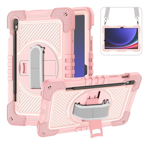 Funda De Pc Dorada Rosa Para Samsung Galaxy Tab S9