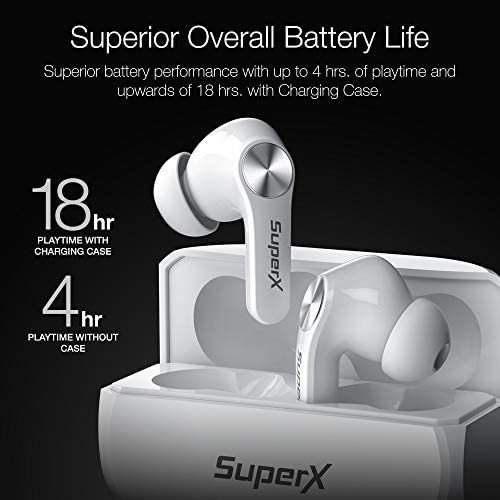 Audífonos Inalámbricos Superx Bluetooth 5.0 Con Estuche De