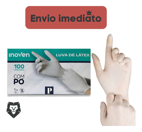 Imagem 2 de 6 de Luva Látex Procedimento Descartável P M G -caixa C/ 100 C-po