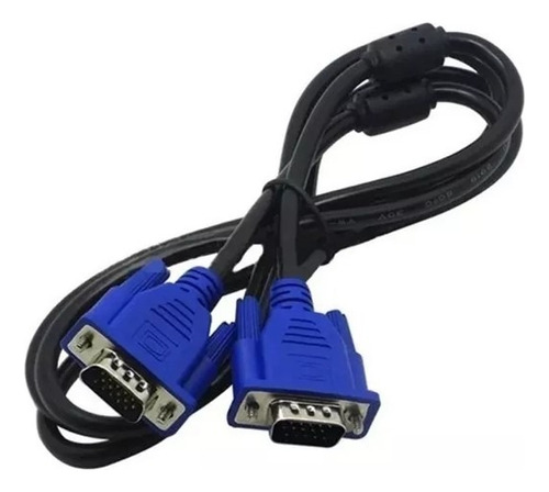 Cables Vga Monitor Macho De 1.5 Mts Doble Filtro