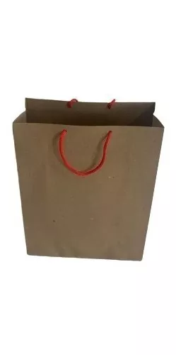 Bolsa de papel Kraft con cordón de papel